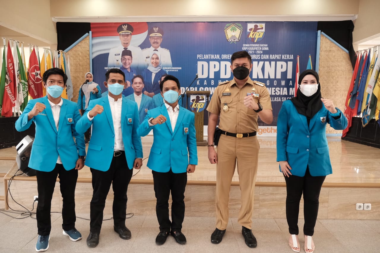 Bupati Adnan Minta KNPI Gowa Susun Program Konkrit yang Menyasar Masyarakat 